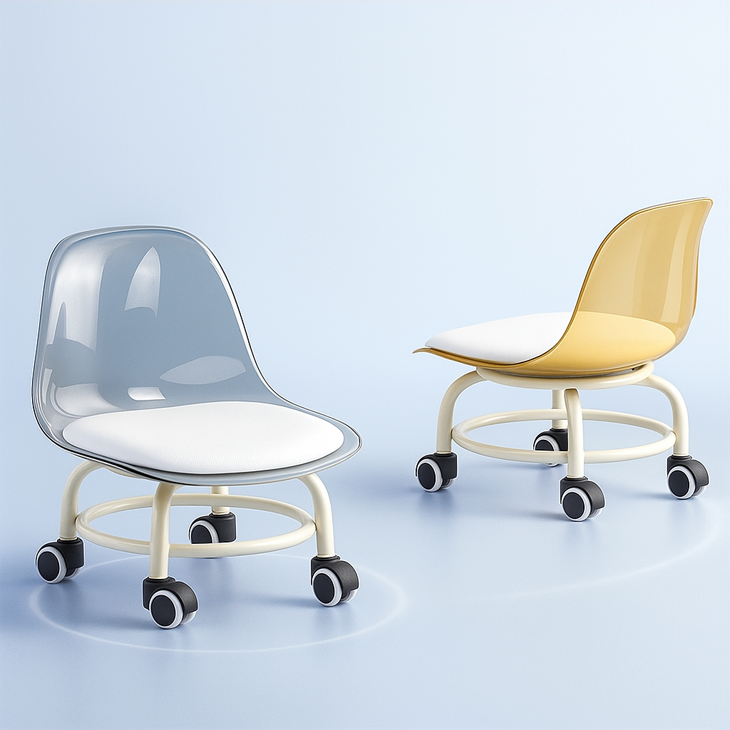 Acrylic 360° Rotatable Transparent Chair