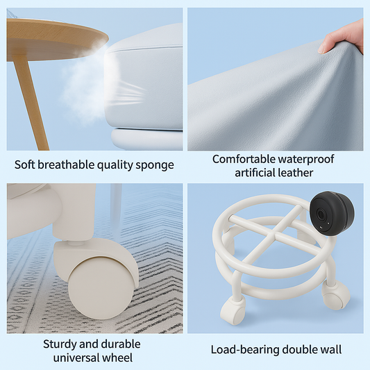 Acrylic 360° Rotatable Transparent Chair