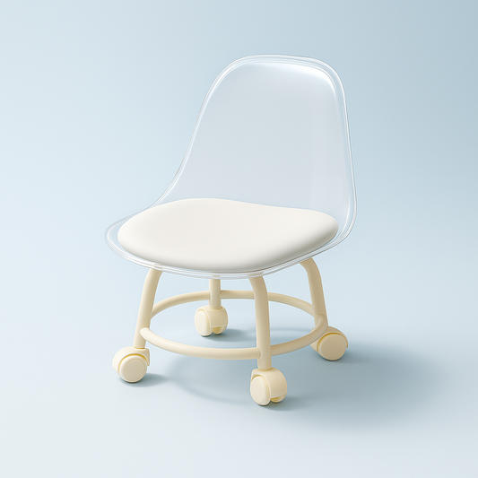 Acrylic 360° Rotatable Transparent Chair