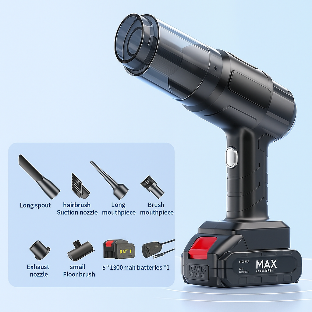 3 in 1 High Power Vacuum Cleaner Portable 18000PA Wireless