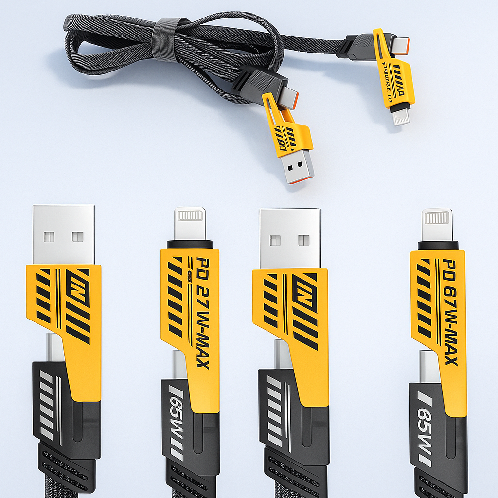 4 in 1 multi fast charger cable