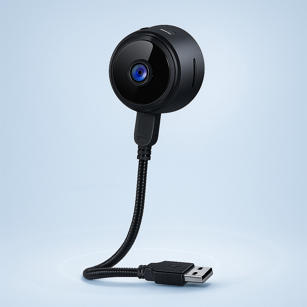 AB SmartEye Mini Wireless WiFi Security Camera | HD 1080p Indoor Video Recorder with Low Light Vision | Portable & Magnetic | Home, Office, and Baby Monitor